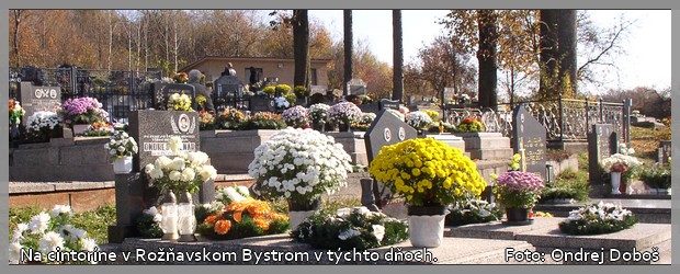 Cintorín v Rožňavskom Bystrom. Foto: Ondrej Doboš