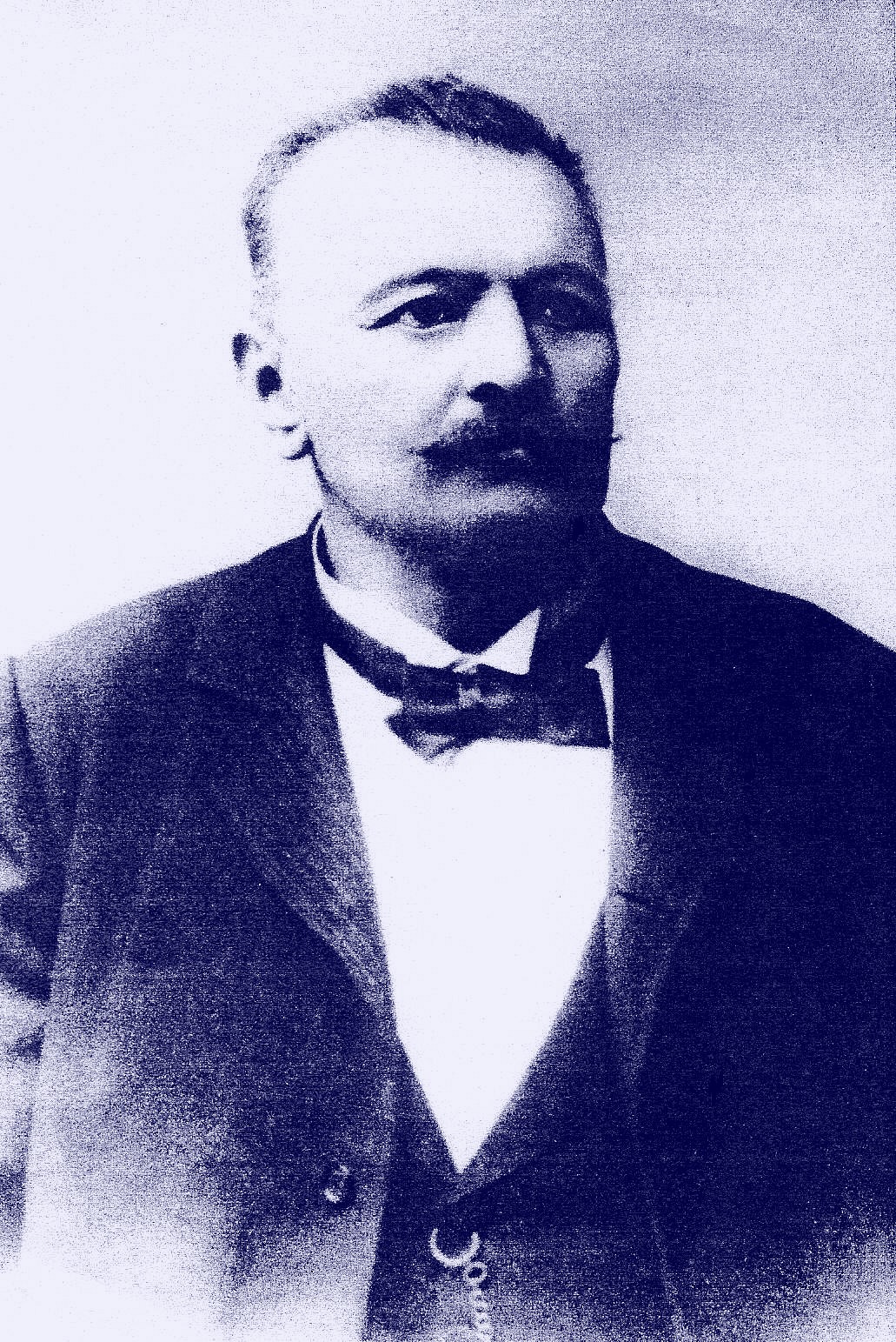 Eugen Ruffnyi, objavite Dobinskej adovej jaskyne, na fotke z roku 1892