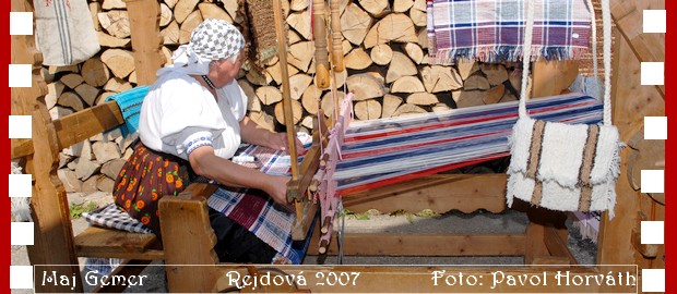 Tkanie kobercov na krosnách - Rejdová 2007