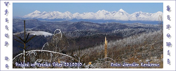 Pohľad zo Stromíša na Vysoké Tatry. Foto: Ján Krokavec