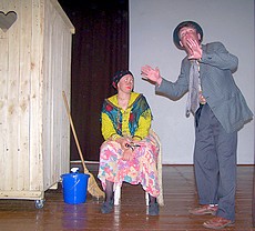 Scnka na divadelnom predstaven v Rakovnici 